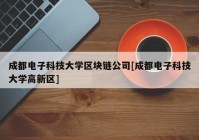 成都电子科技大学区块链公司[成都电子科技大学高新区]